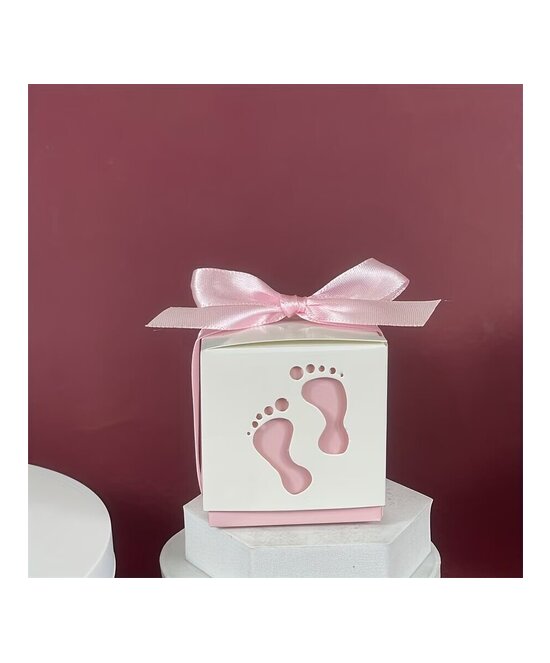 CAJAS PARA DECORACIONES O RECUERDOS DE OCASION PIES ROSADO