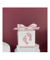 CAJAS PARA DECORACIONES O RECUERDOS DE OCASION PIES ROSADO