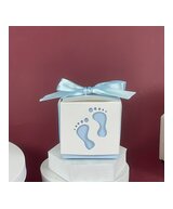 CAJAS PARA DECORACIONES O RECUERDOS DE OCASION PIES AZUL