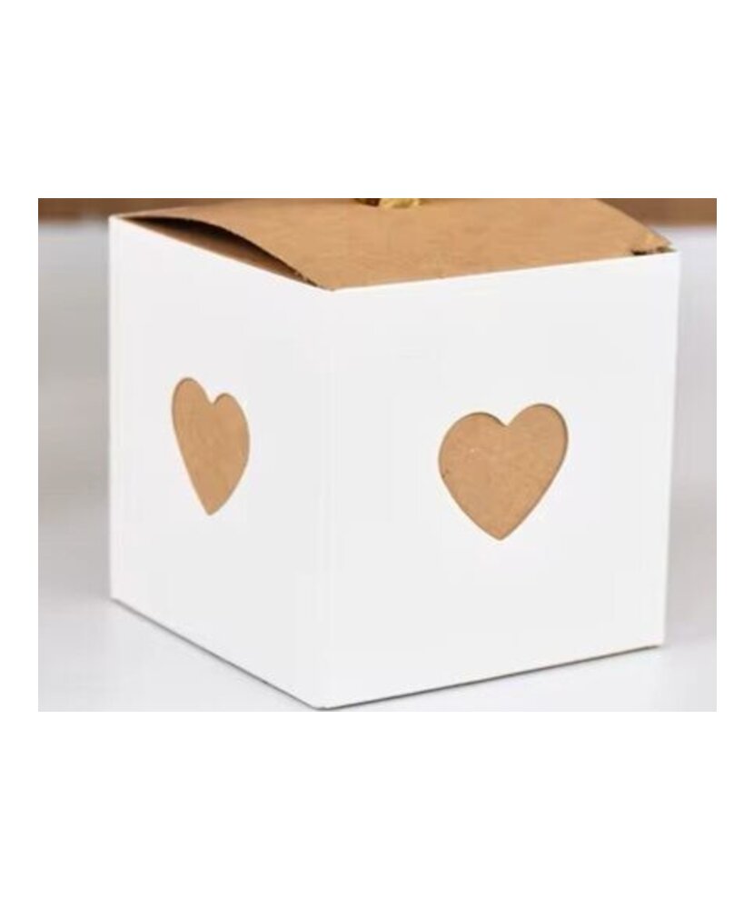 CAJAS PARA DECORACIONES O RECUERDO CORAZON 2 TONOS