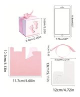 CAJAS PARA DECORACIONES O RECUERDO CORAZON 2 TONOS