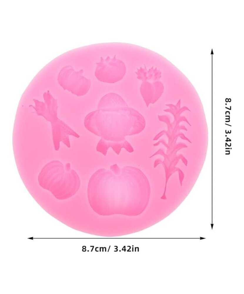MOLDE HALLOWEEN CALABAZAS 8 CAVIDADES PLANAS