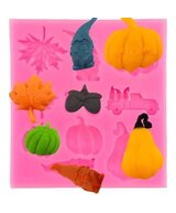 MOLDE FIGURAS HALLOWEEN PLANAS 10 CAVIDADES
