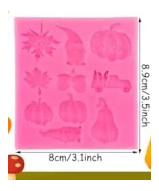 MOLDE FIGURAS HALLOWEEN PLANAS 10 CAVIDADES