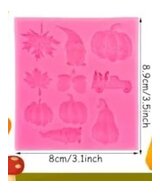 MOLDE FIGURAS HALLOWEEN PLANAS 10 CAVIDADES