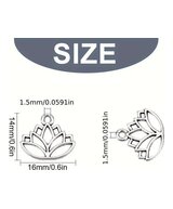 DIJES PLATEADO FLOR DE LOTUS DE OCASION