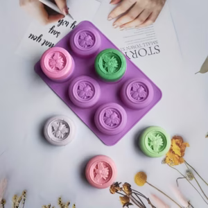 MOLDE DE ABEJAS CIRCULARES JABONES 6 CAVIDADES